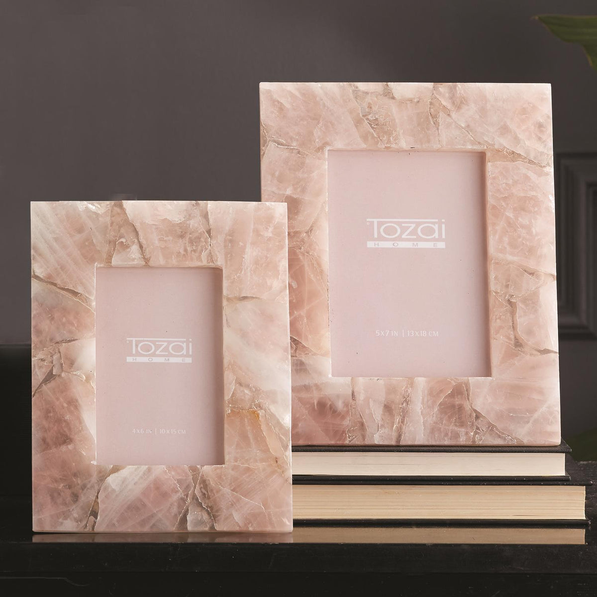 Pink Quartz Photo Frame, Set of 2