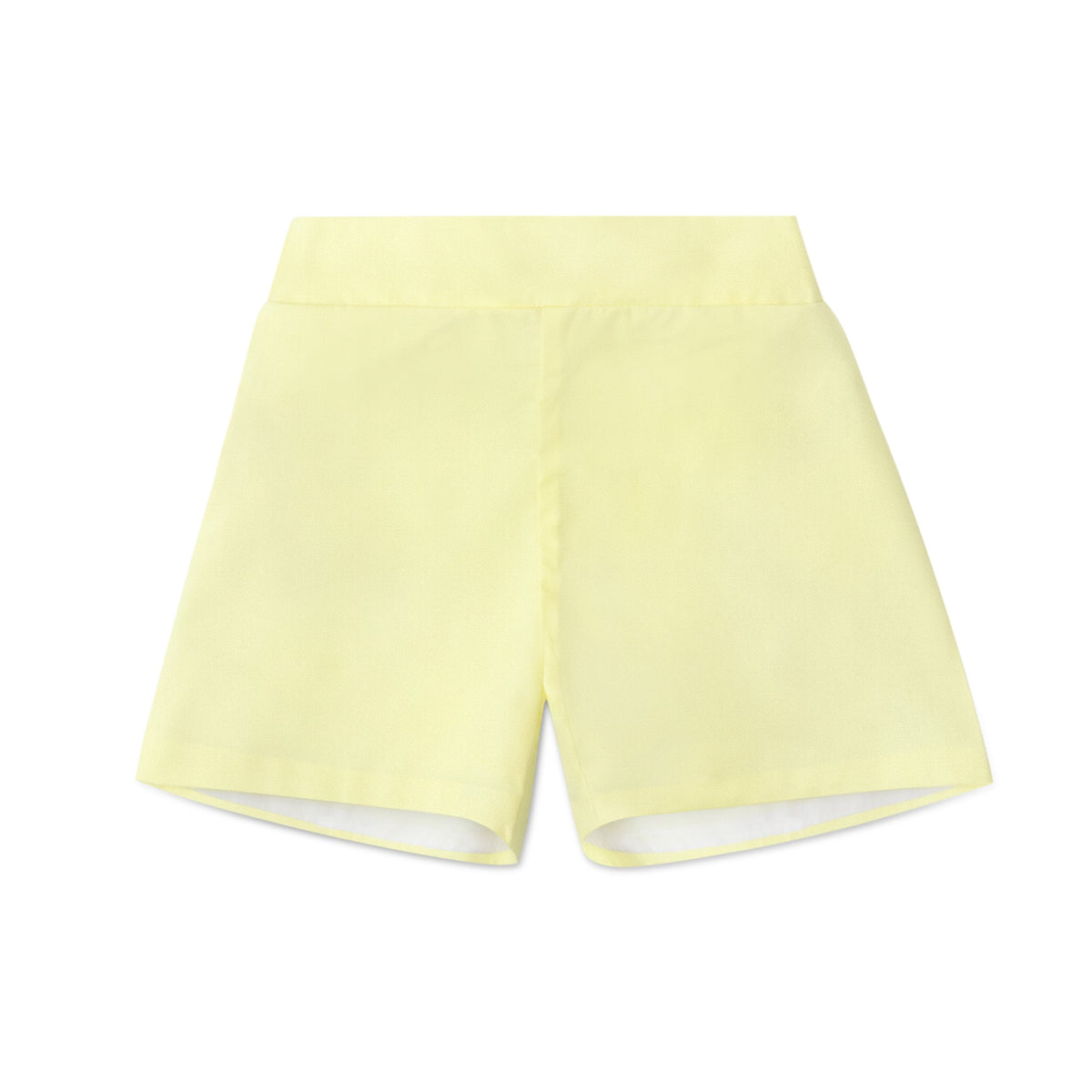 Boys’ seersucker spring dress shorts in crisp cotton with flat front and elastic back waistband, by Henry Duvall – versatile for Easter, portraits, and warm-weather occasions.