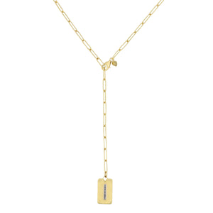 Long Link Lariat Starter Necklace