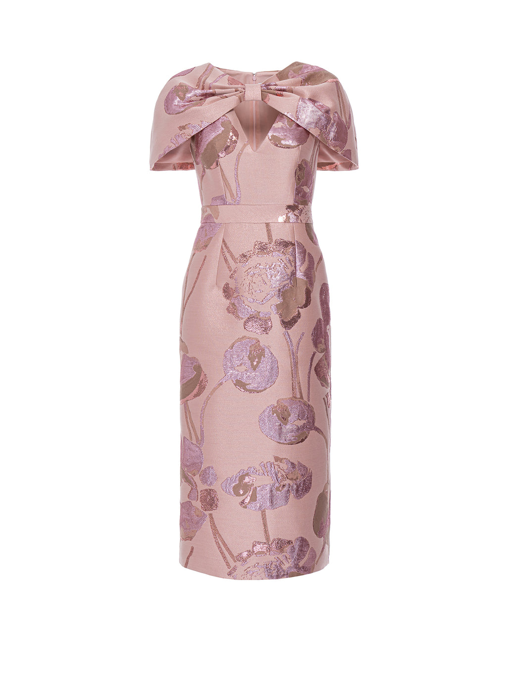 Anita Dress Pink Jacquard