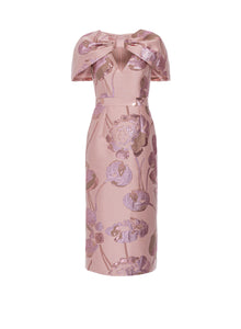 Anita Dress Pink Jacquard