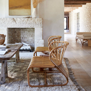 coste rattan lounge chairs in living room