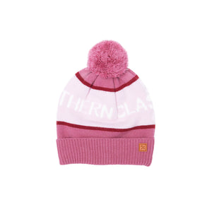 Northern Classics Knit Pom Hat in Rose Pink & Ballerina Pink
