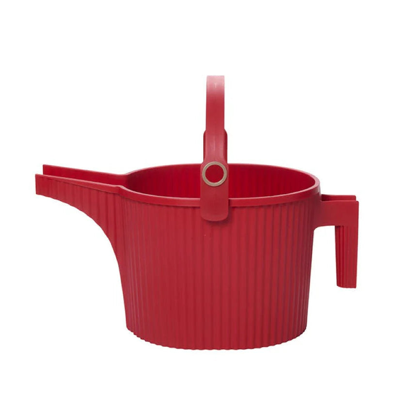 Hachiman Garden Beetle Watering Can Large in Red