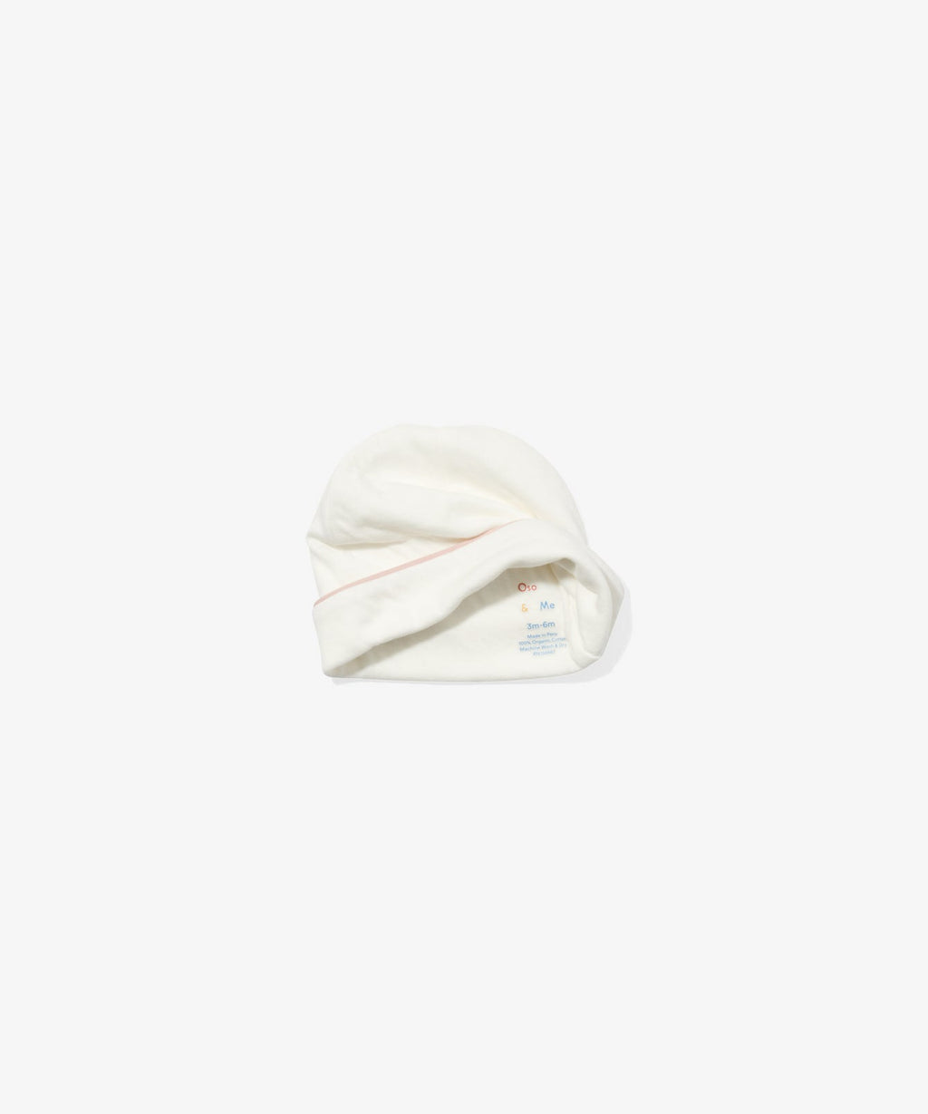 Hazy Hat in Pink Piping
