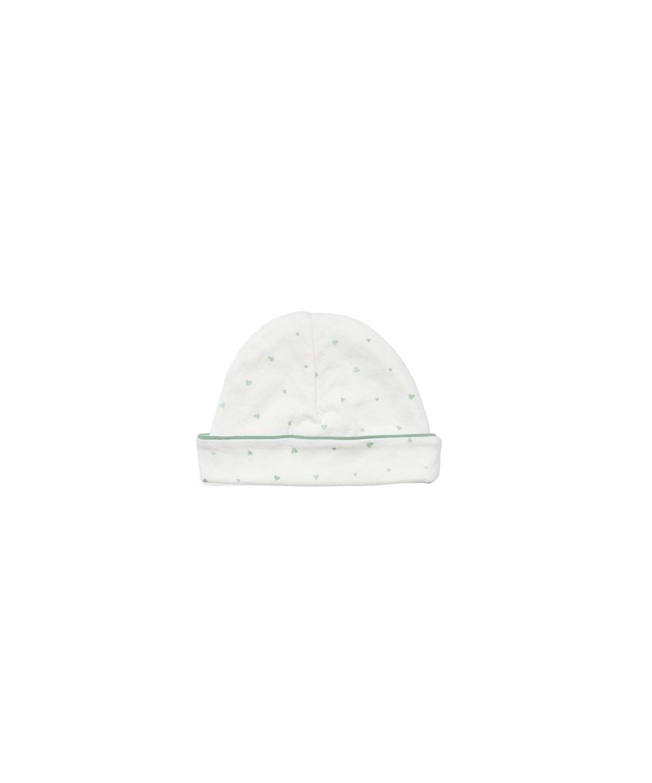 Hazy Hat in Seafoam Hearts