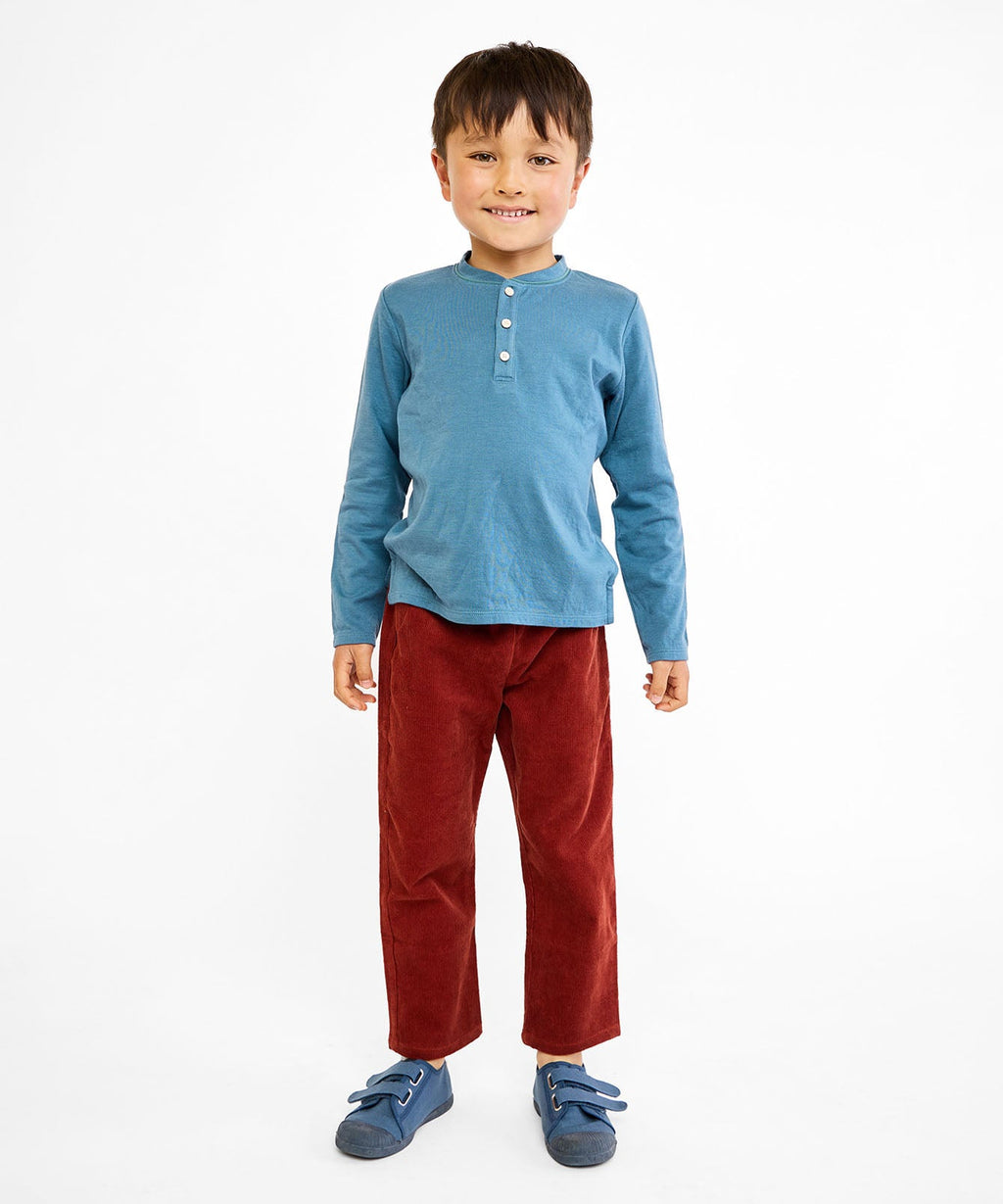 Henley T-Shirt in Petrol