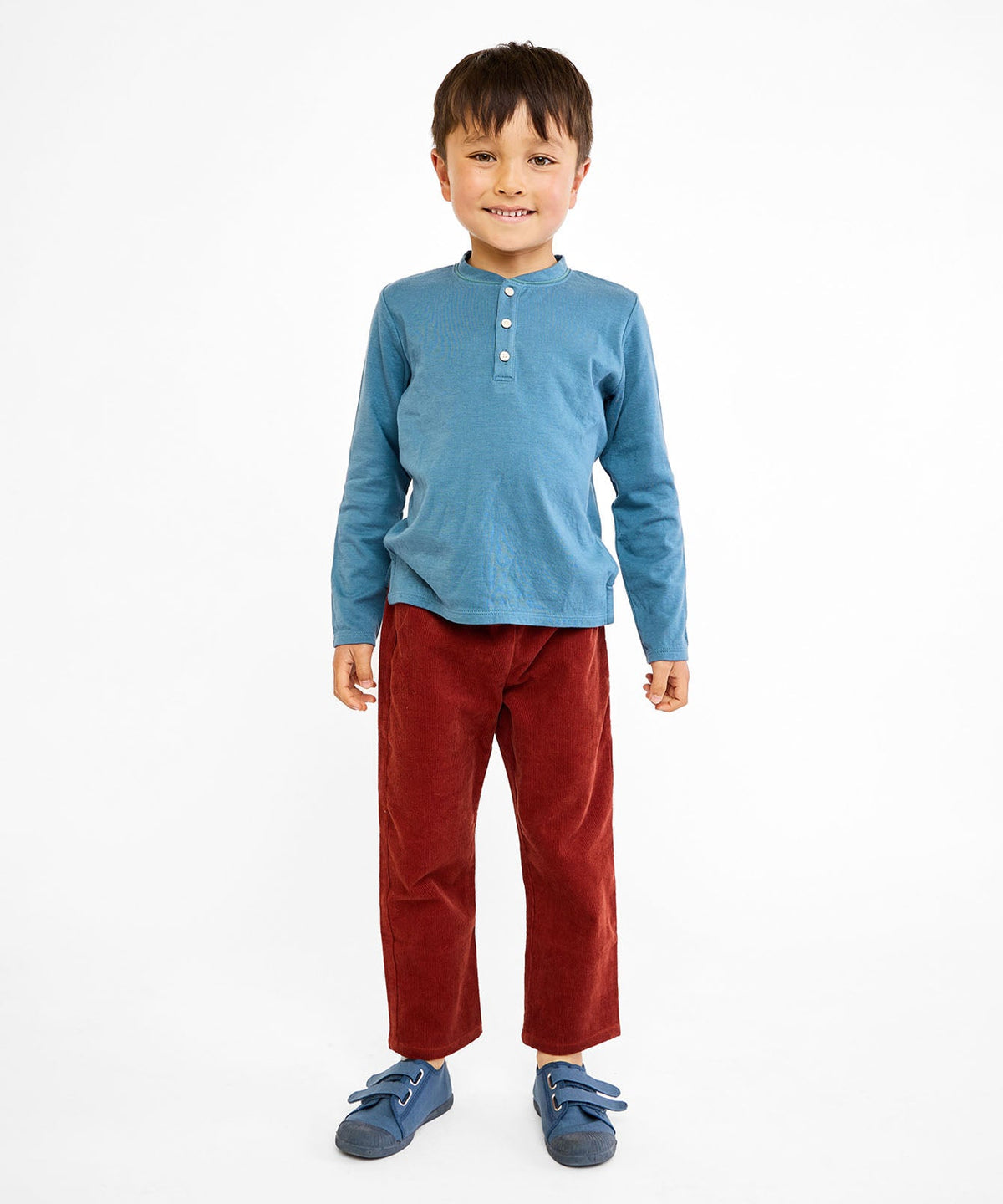 Henley T-Shirt in Petrol