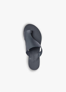 Hera Vegetable Tanned Leather Sandal in Black