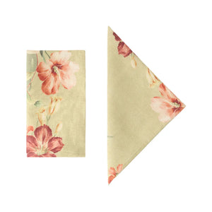 Hibiscus Sage Napkins, Set of 4