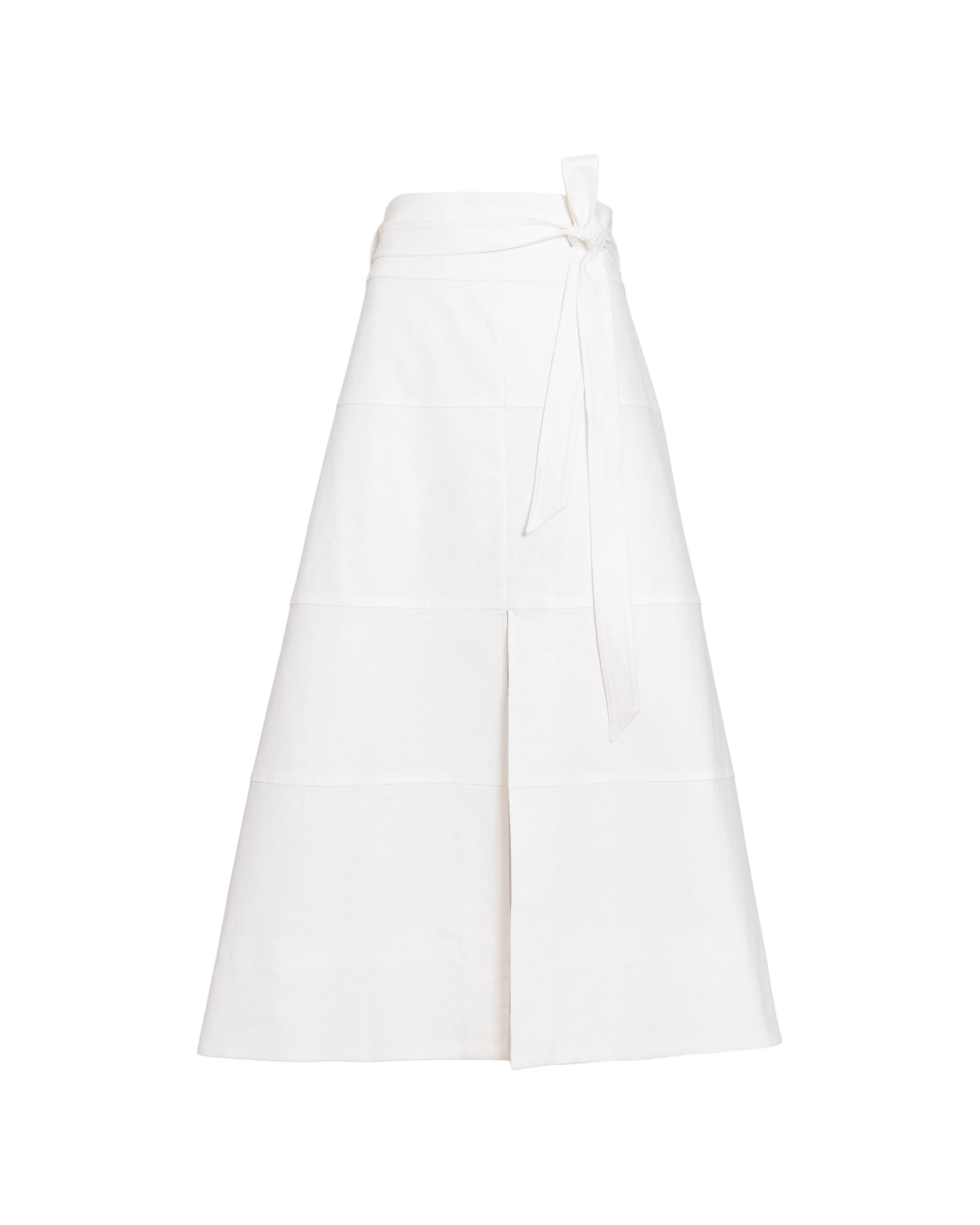 Linen Hudson Skirt in Optic White
