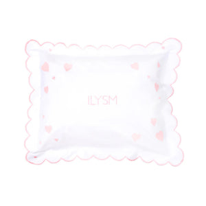 ILYSM Hearts Mini Pillow in Slipper