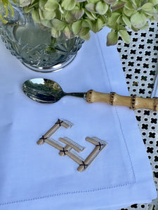 The Bamboo Monogram Napkin, Set of 4