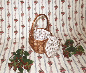 The Baby Garden Basket with Rose Print