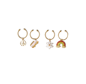 Groovy Wine Charm Bundle, Set of 4