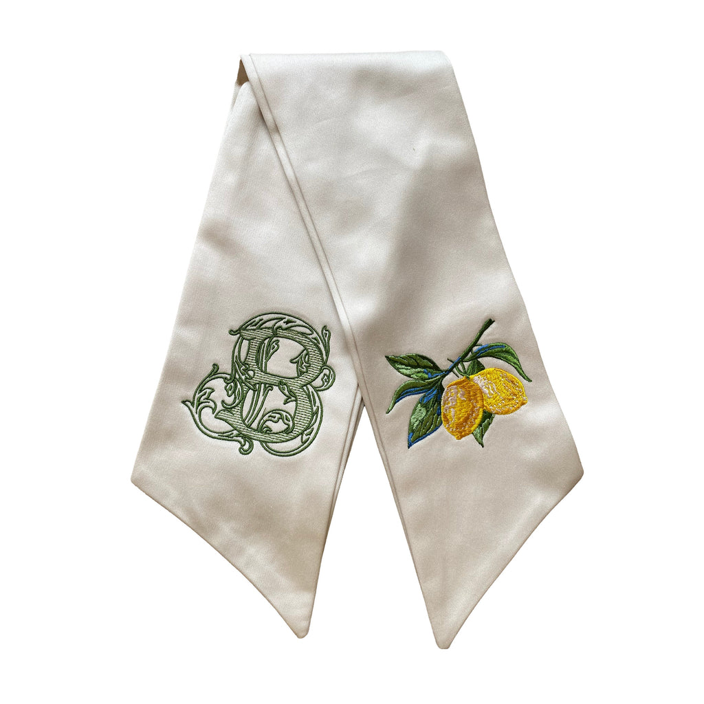 Lemon Wreath Sash