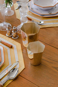 Hexagon Silver-Plated Small Tumbler