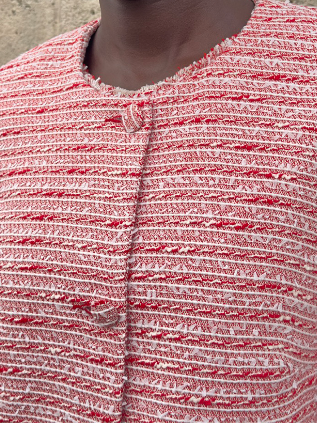Stephanie Jacket in Rouge Bateau