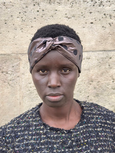 Headband in Petit Pois Jacquard