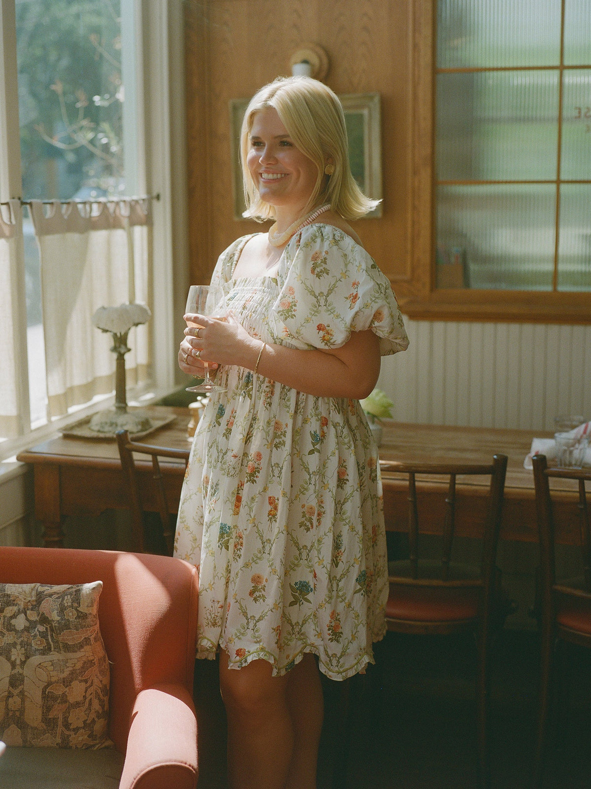 Dawn Mini Dress x Sadie Loving in Blanc Bouquet