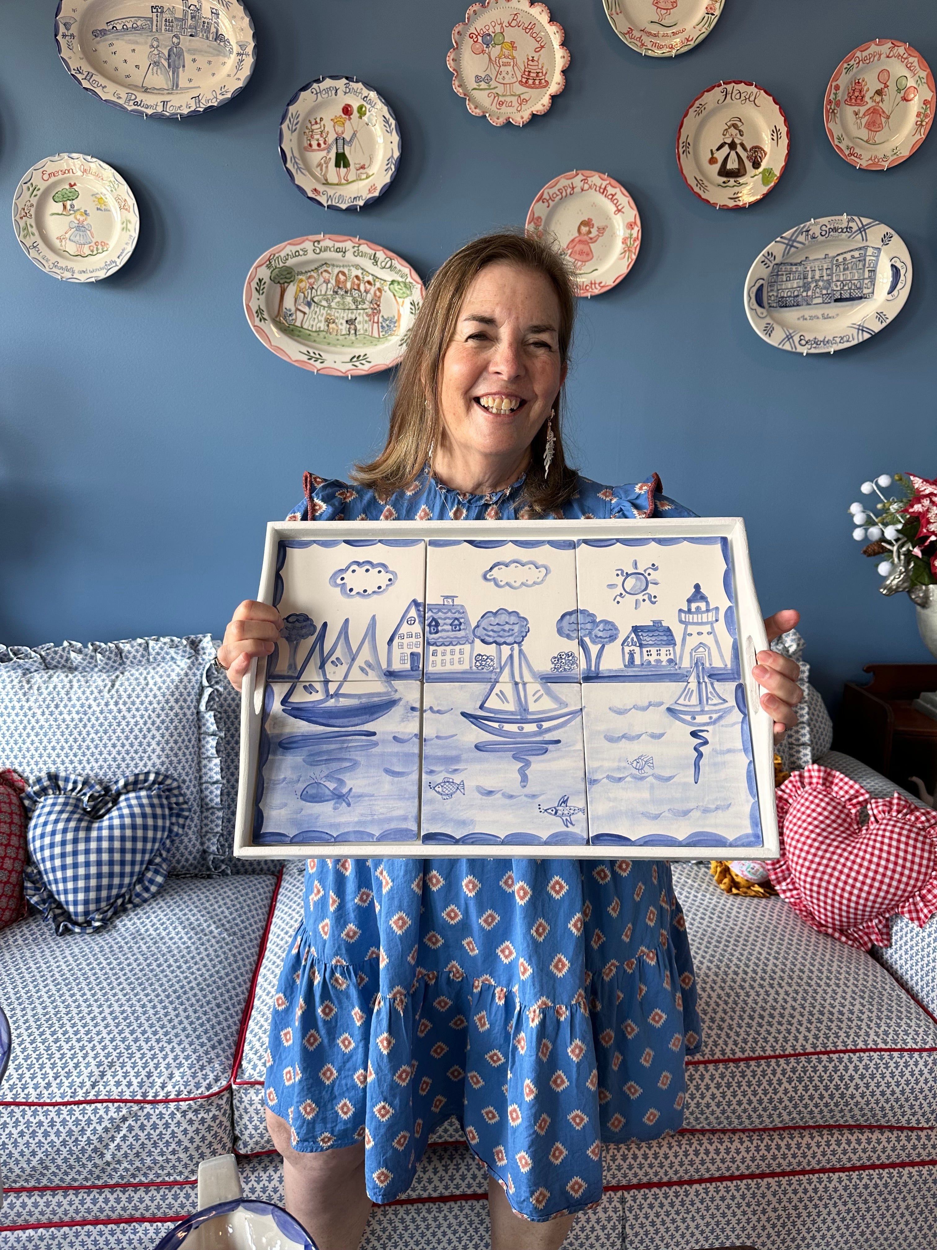 Nantucket Tile Tray