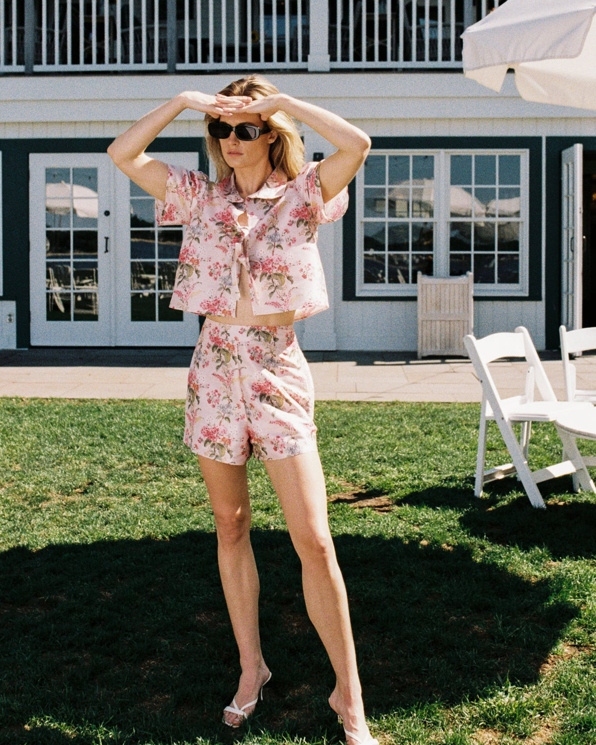 Cadence Top in Blush Floral