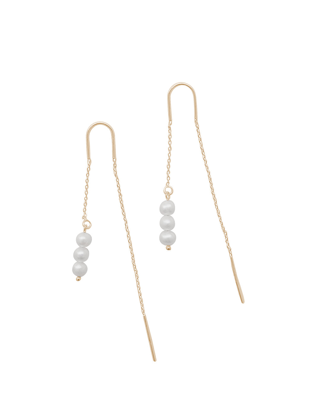 Iris Earrings in White