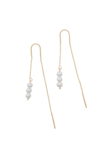 Iris Earrings in White