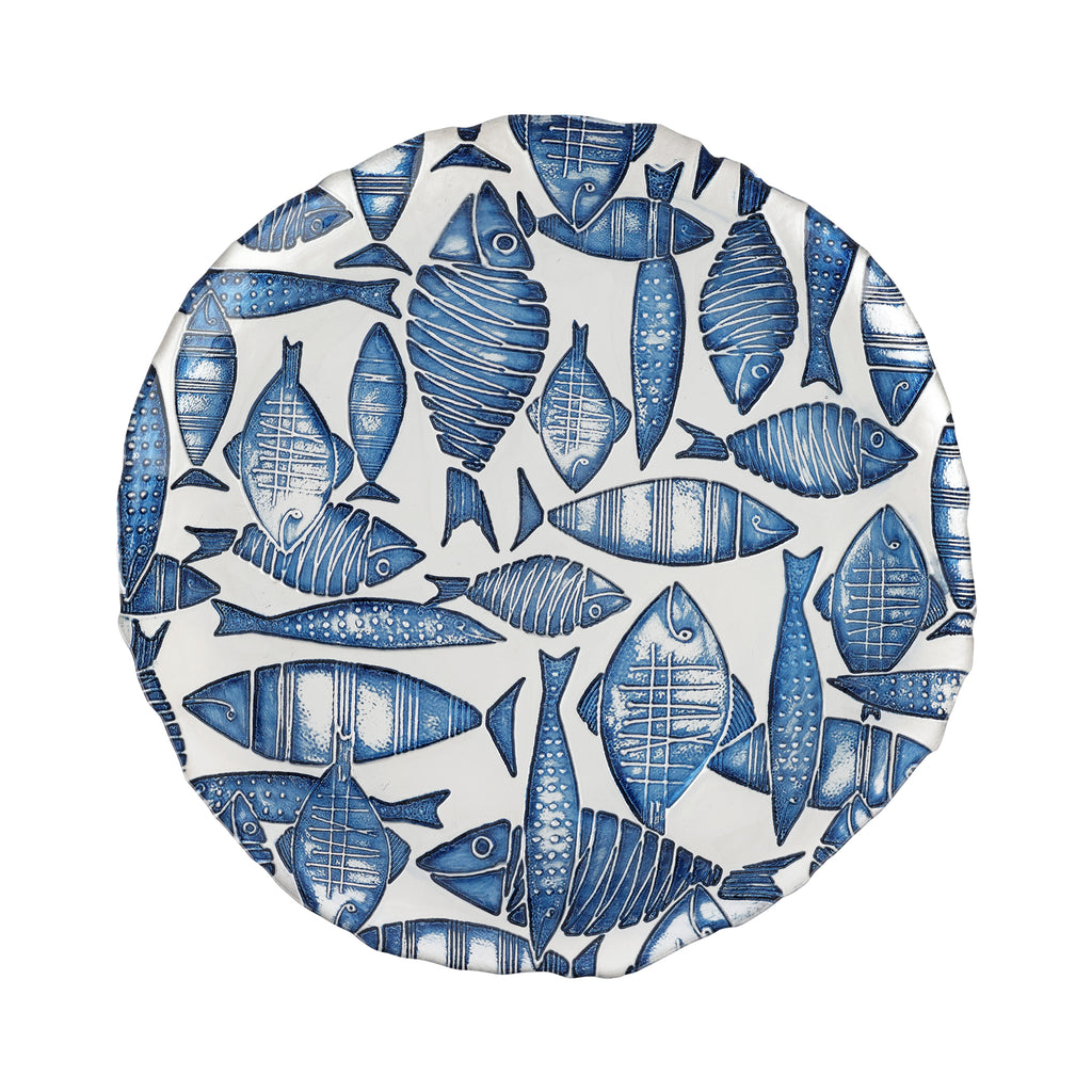 Isola Glass Round Platter