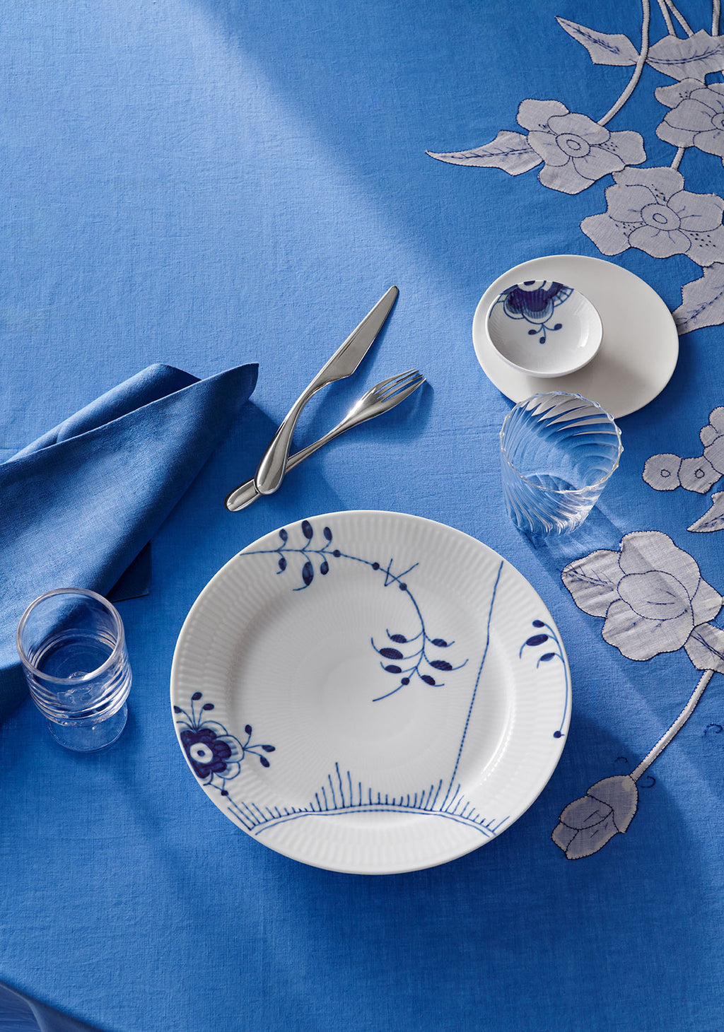 Blue Fluted Mega Bowl 3 Oz