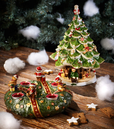 Christmas Toys Memory Large Christmas Tree with Children in Multi