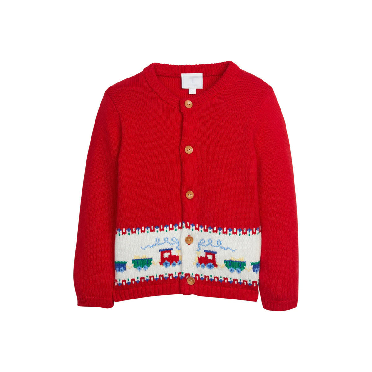 Intarsia Cardigan in Train