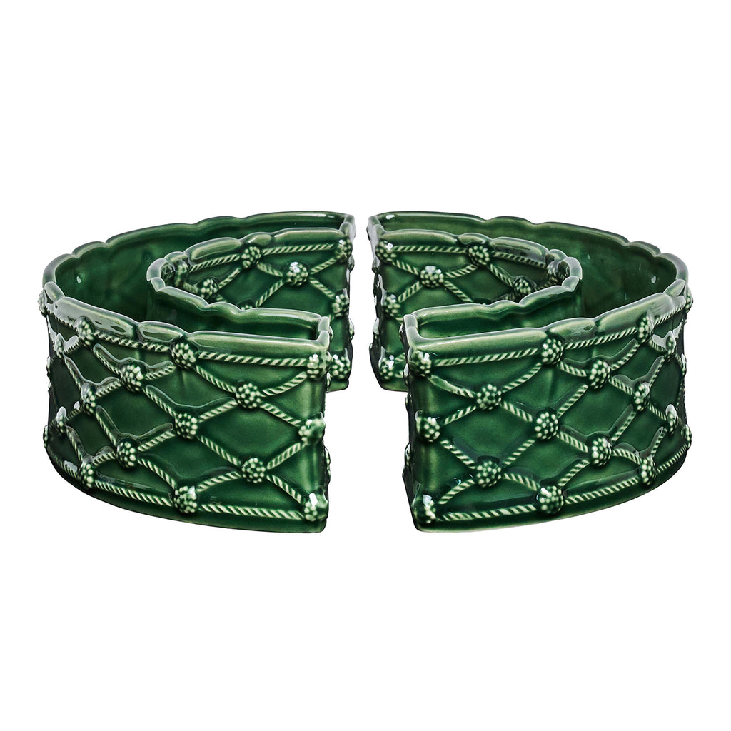 Berry & Thread Petite Parterre Garden Half Circle Vase n Basil, Set of 2