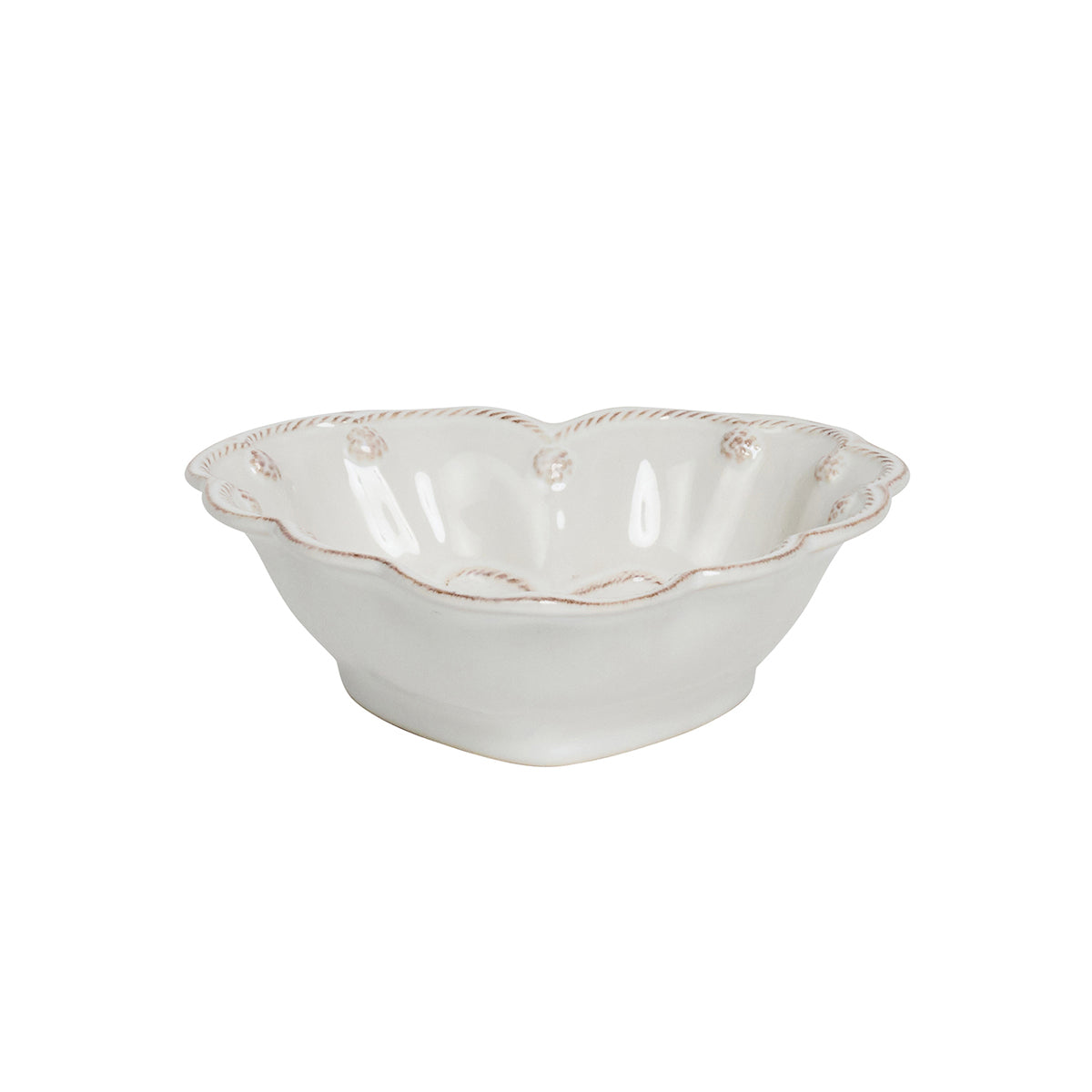 Berry & Thread 6.5" Heart Bowl in Whitewash