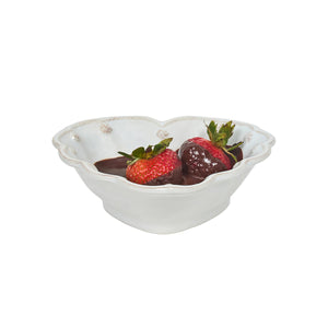 Berry & Thread 6.5" Heart Bowl in Whitewash