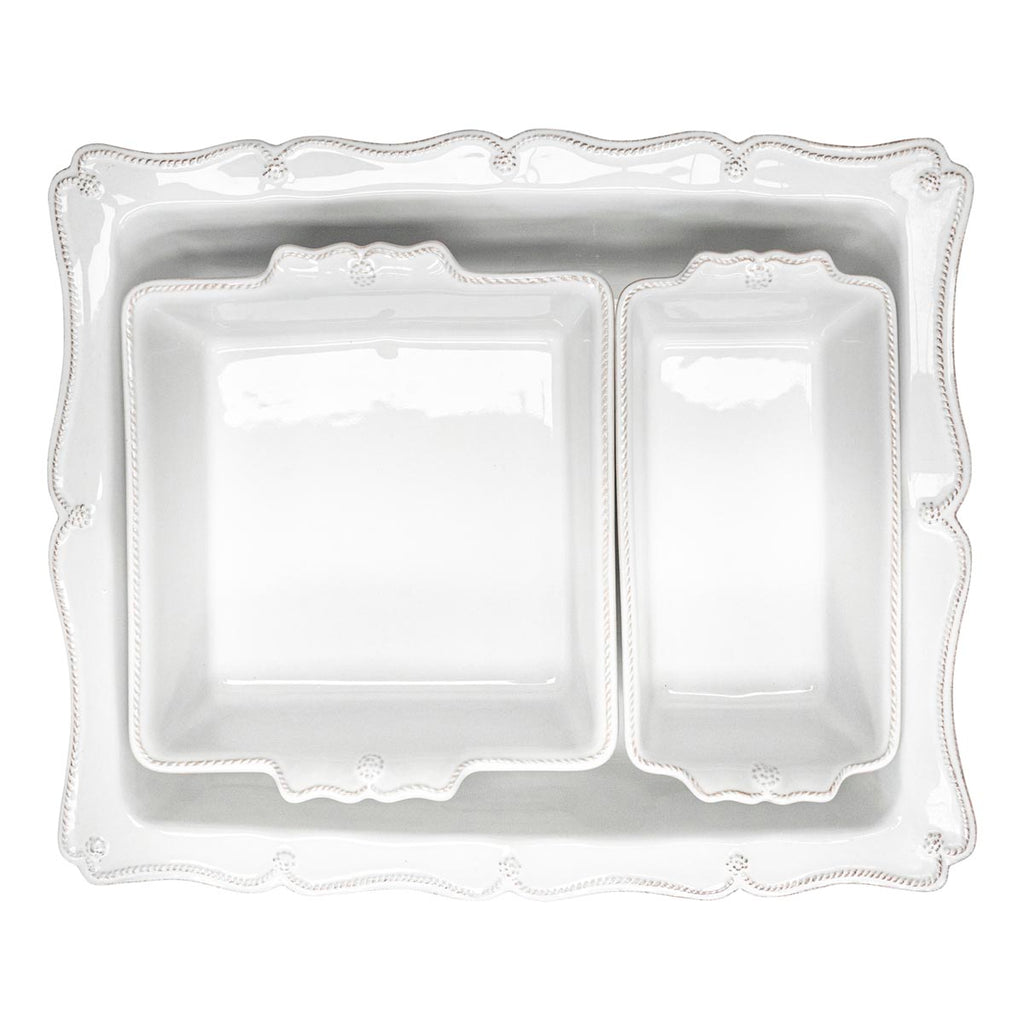 Berry & Thread Baking in Whitewash, Set of 3