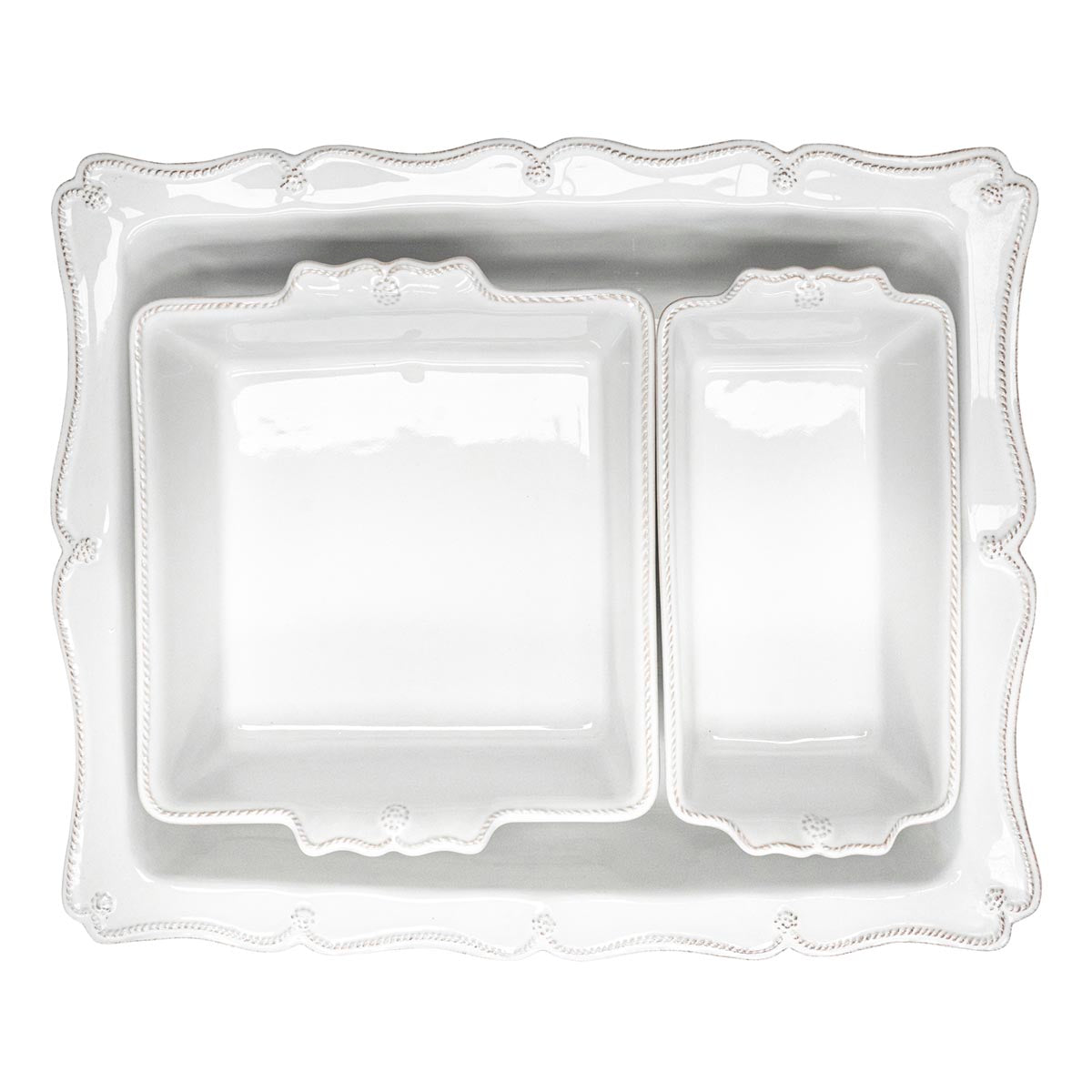 Berry & Thread Baking in Whitewash, Set of 3
