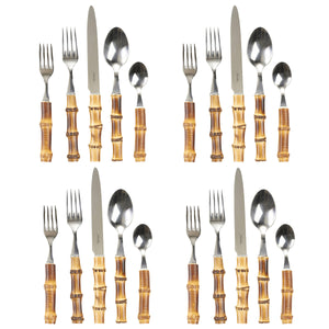 Bamboo 20-Piece Place Setting in Natural