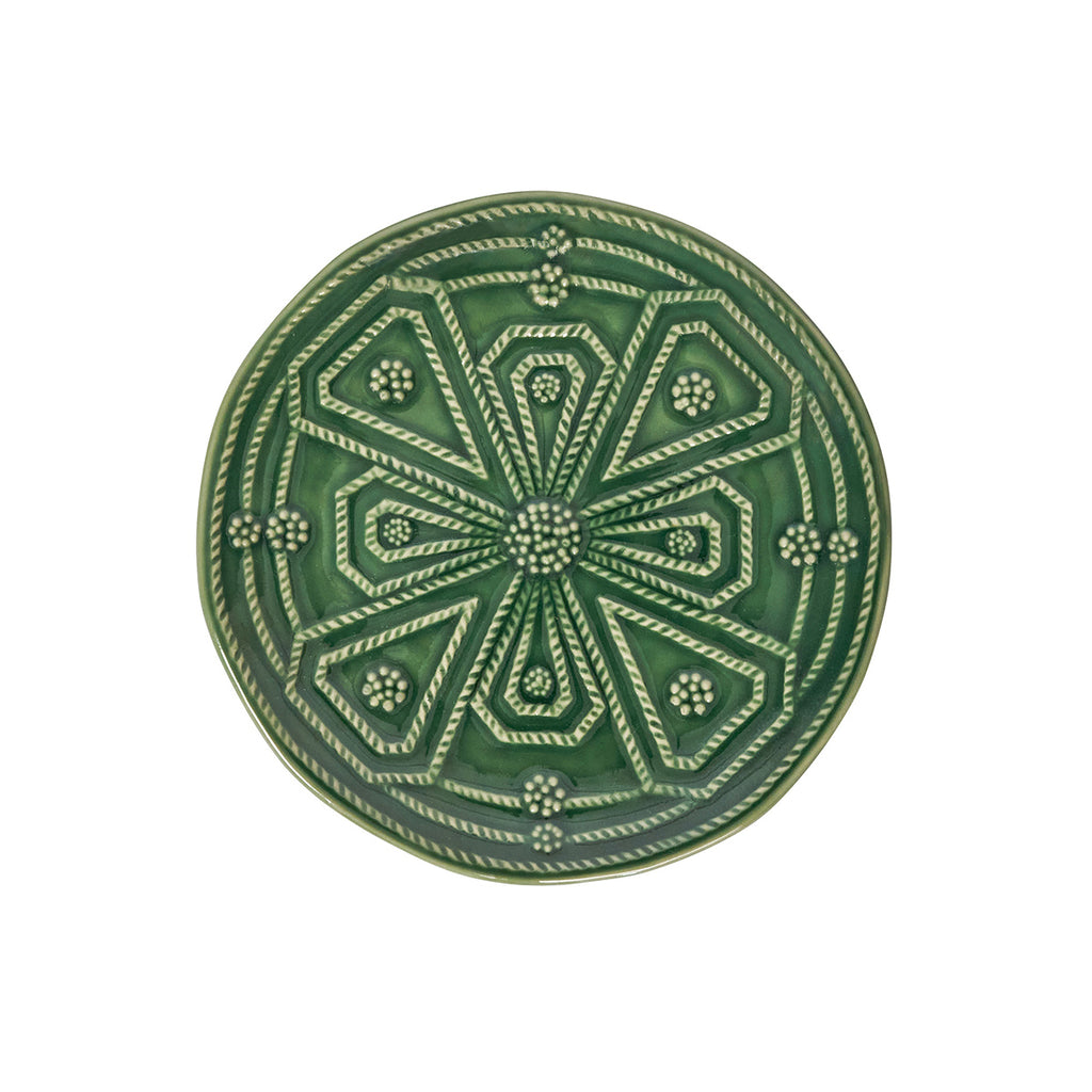 Jardins Du Monde Side/Cocktail Plate Assorted, Set of 4 in Basil