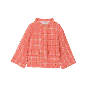 Emma Jacket in Carré Saumon