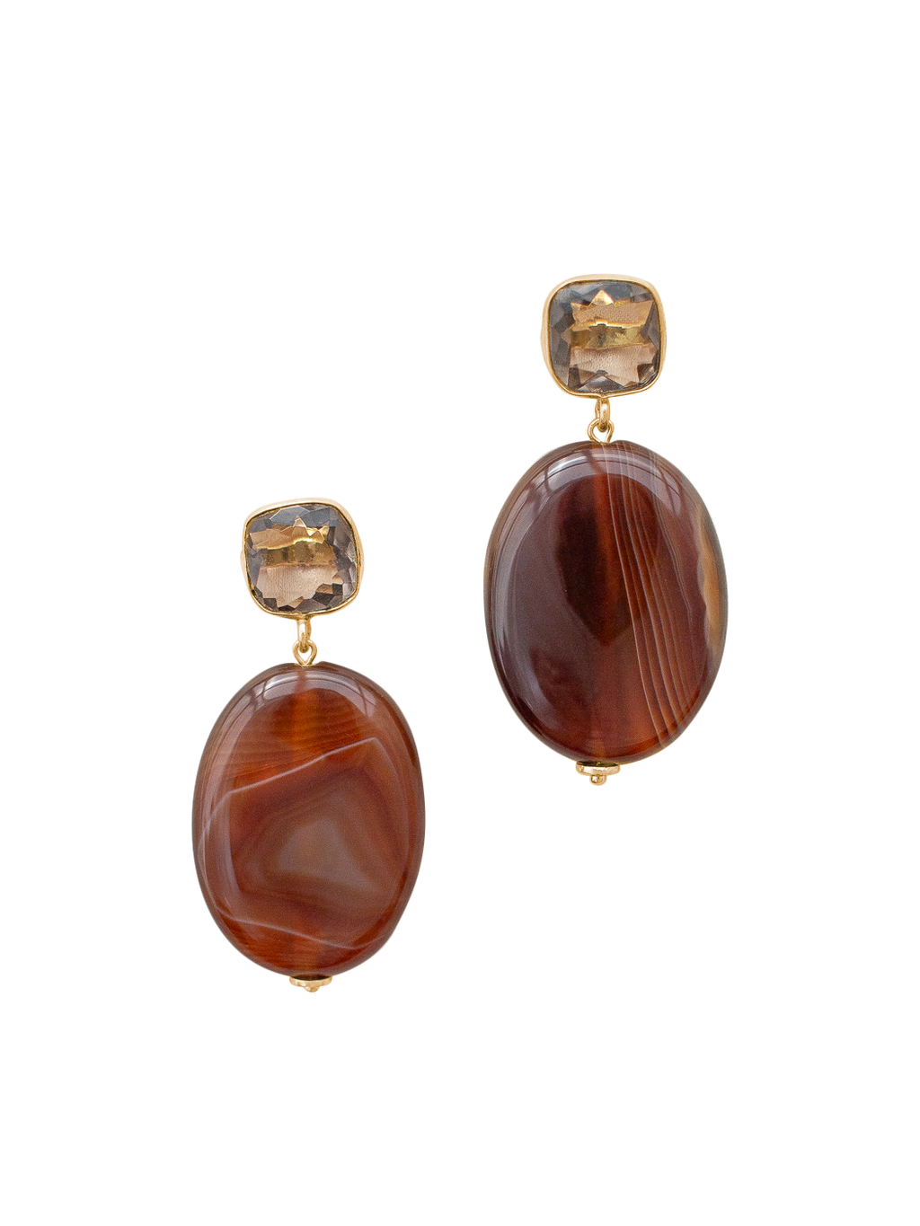 Katherine Earrings in Brown