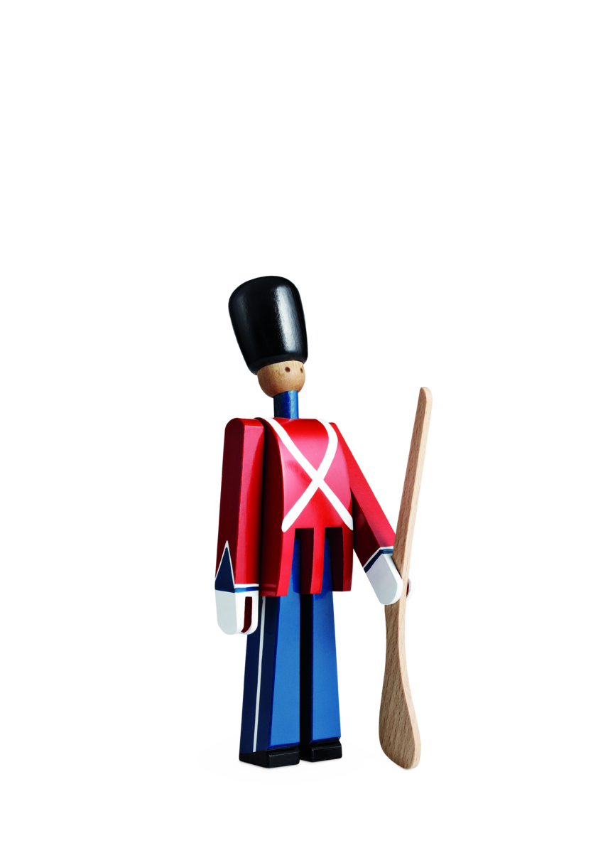 Guardsman With Gun in Red, White, and Blue