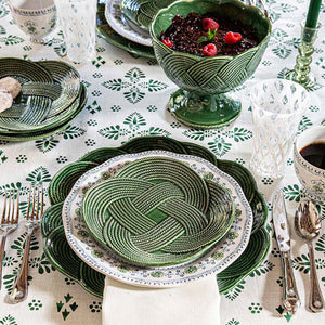 Le Panier Mystic Knot Dessert/Salad Plate in Basil