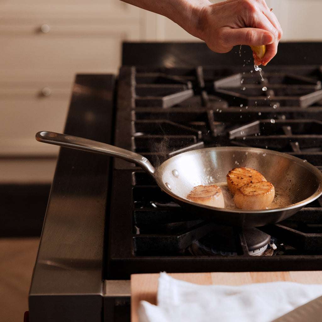 2-Piece Stainless Clad Frying Pan Set