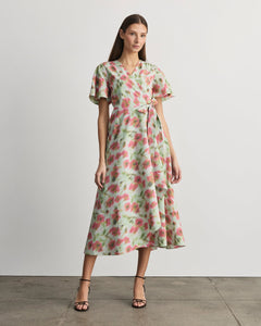 Klaire Dress in Pistachio Multi