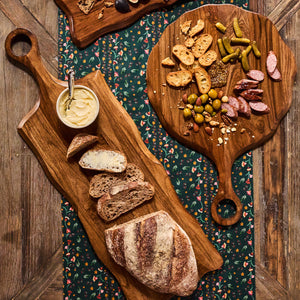 Puro Long Serving Board in Teak
