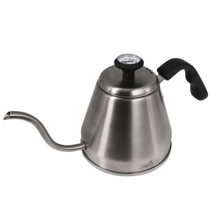 Stainless Steel Kettle w/ Beverage Thermometer 1.2L in Silver
