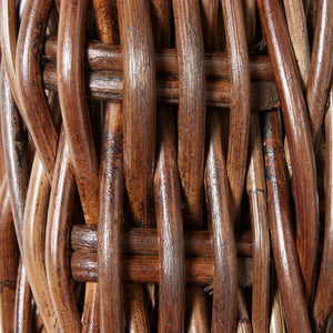 detail of rattan mirror material
