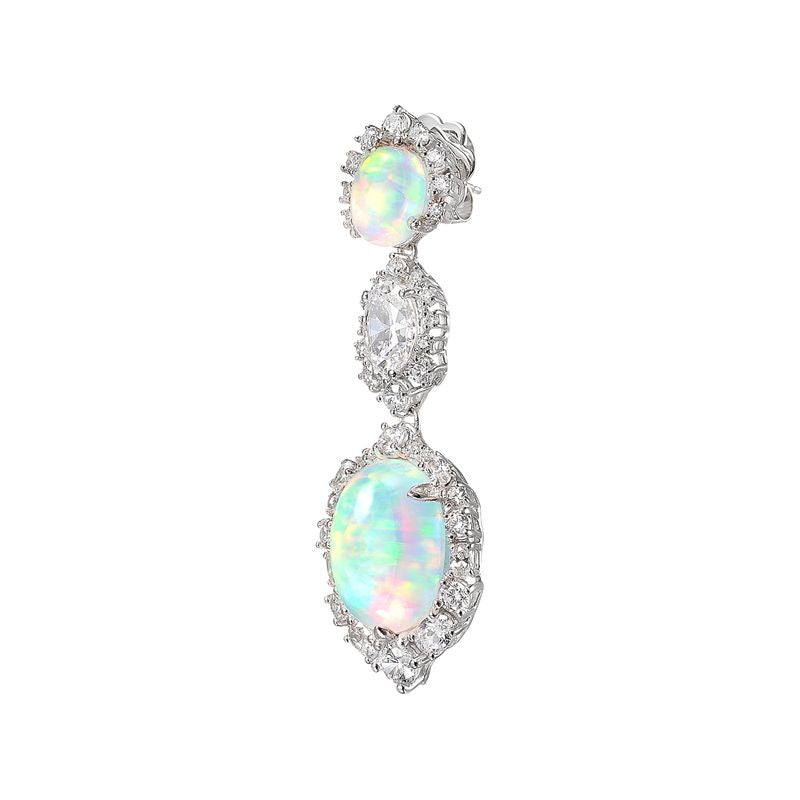 Sky Opal Drop Earrings