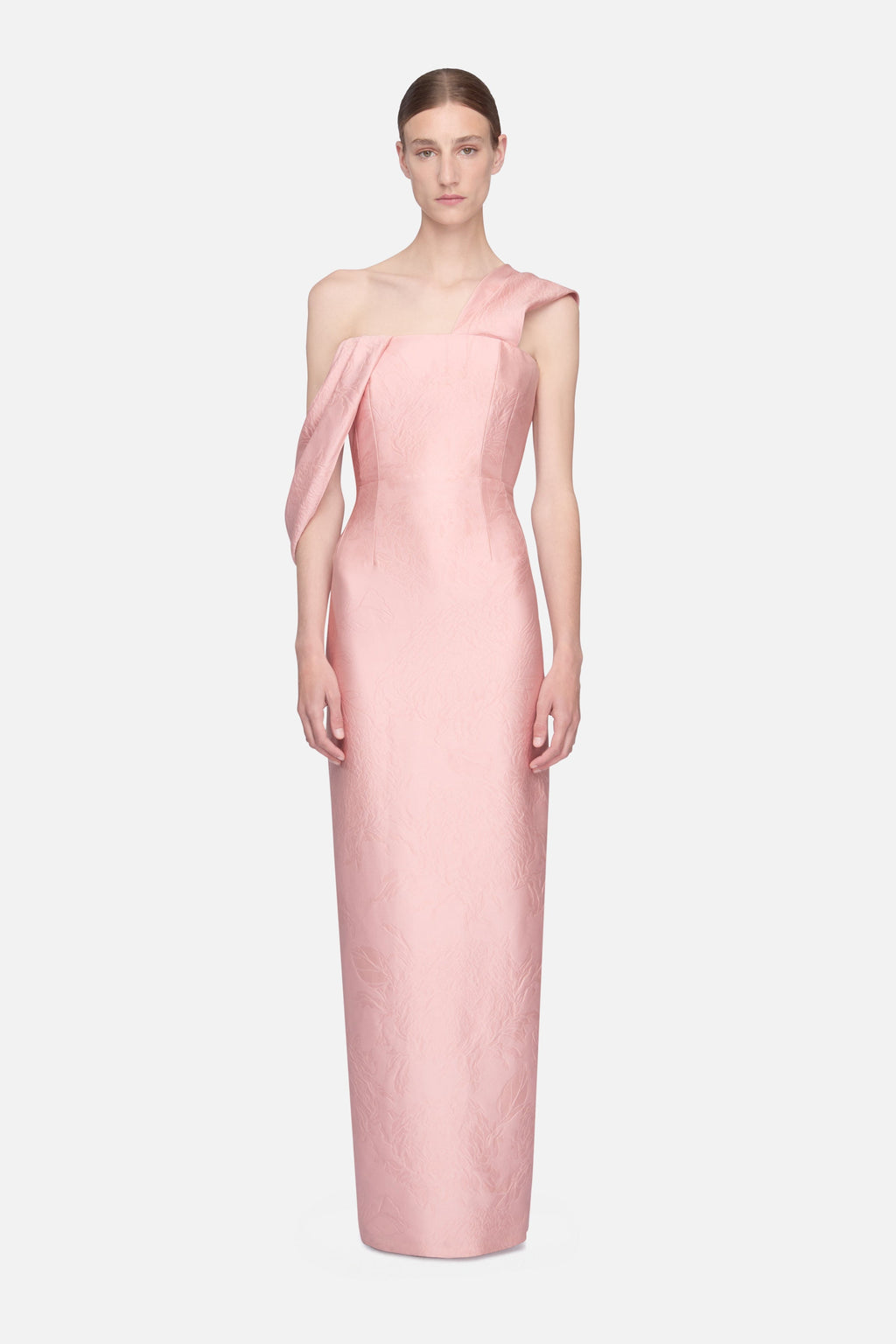 Kiana Dress Pink Embossed Cloque